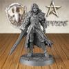 AUSPDICE Fighter 28mm DND Miniature, Lydia The Lioness Paladin for D&D and Board Games Female Figure Ideal for TTRPG Players