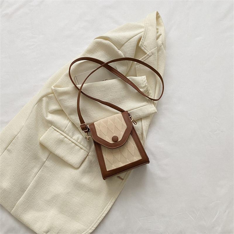 Trendy Grid Patchwork Women's Bag With High Quality Texture For 2023 Early Spring