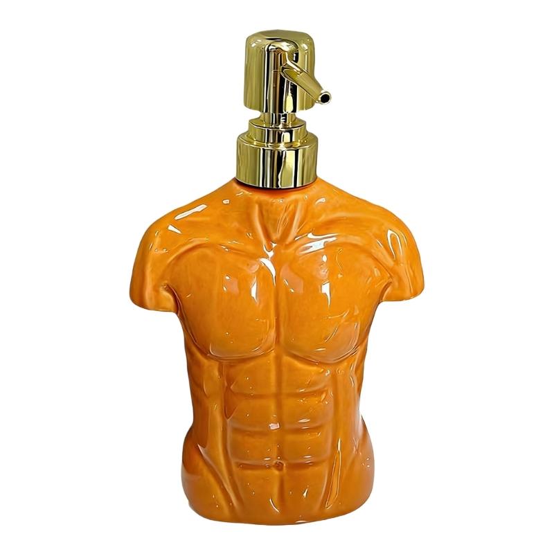 Ceramic Empty Refillable Shampoo Body Wash Conditioner Body Wash Bath Shampoo Bathroom Press Lotion 1