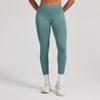 Seamless Matte Nylon Yoga & Running Pants with Hip-Enhancing Waist