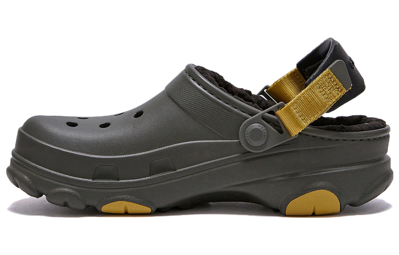 Crocs All Terrian Lined Clogs  Dusty Olive  207936-3J5 38-39