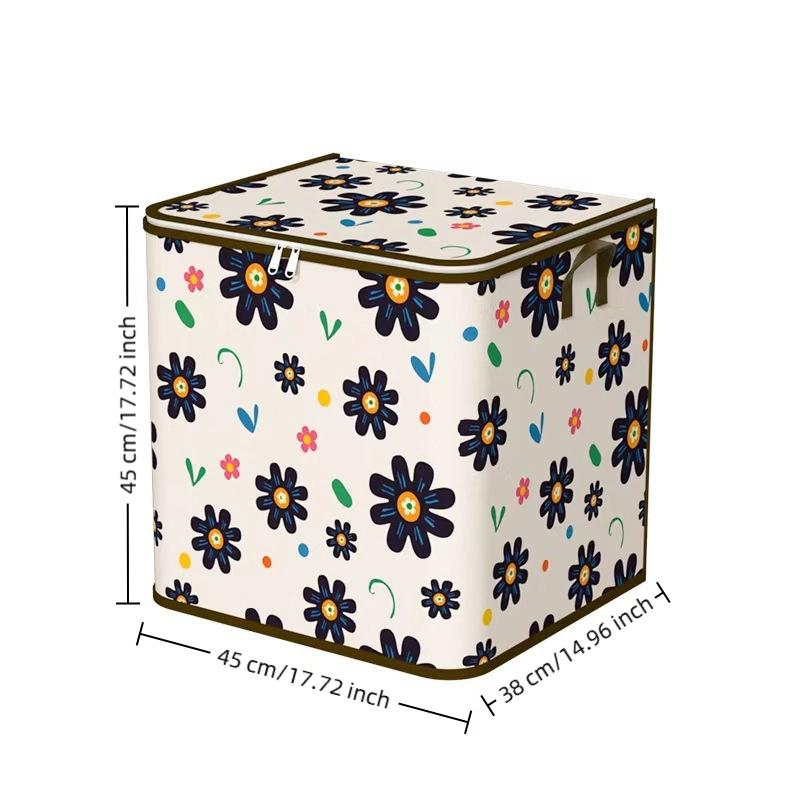 

1Pc Large Capacity Clothes Storage Bag Closet Organizers Storage Bins Foldable Toy Containers Box Wardrobe Dust-Proof Moving Bag різнокольоровий