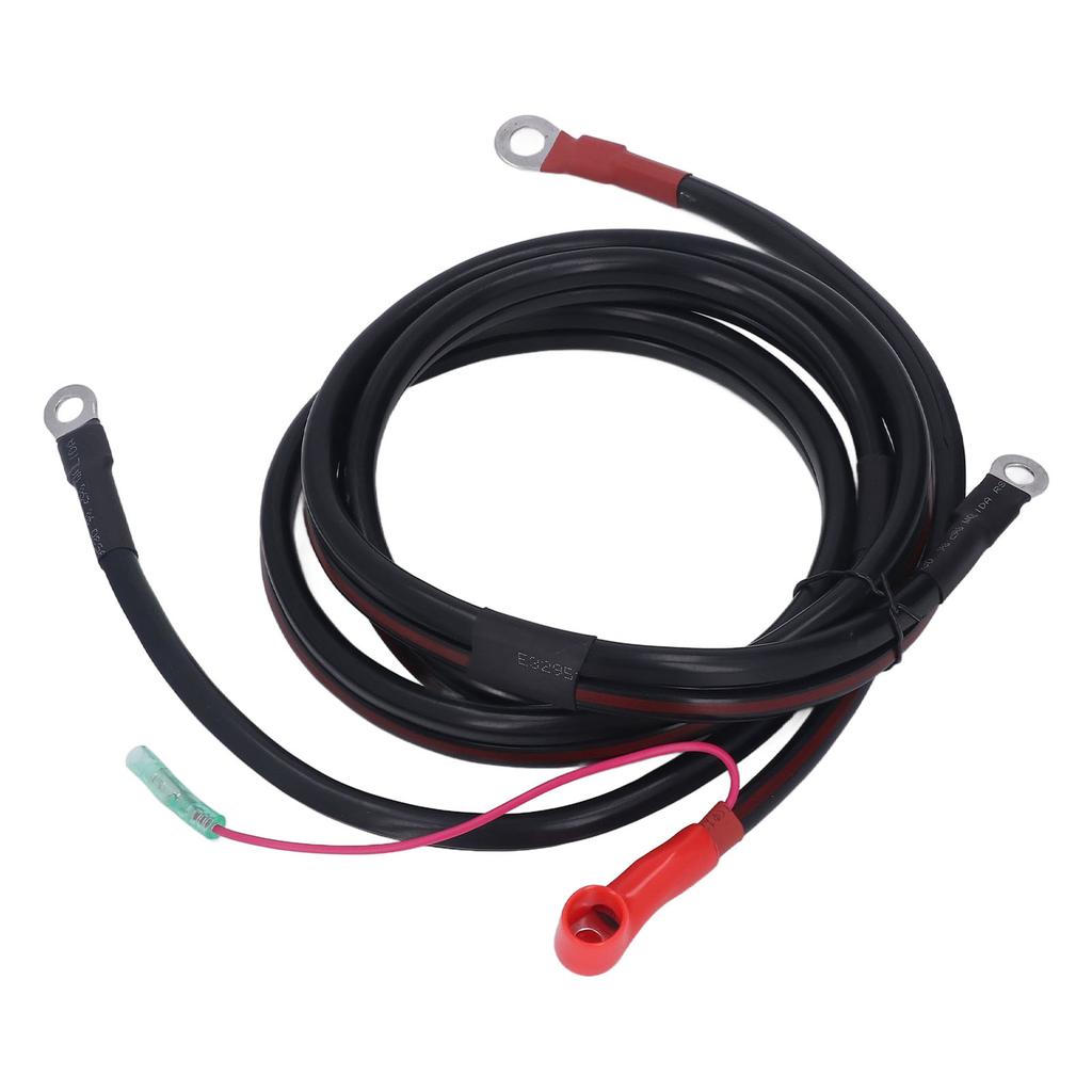 Battery Cable Black 2M Pure Copper Battery Cable Replacement for Parsun Powertec Outboard Engine 15‑85HP