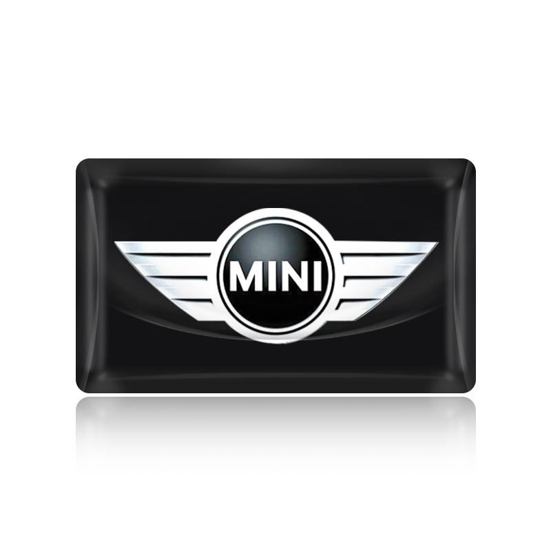 2/5/10Pcs Carbon Fiber Steering Wheel Car Logo Emblem 3D Stickers For BMW Mini Cooper F54 F55 F56 R56 R60 SONE Roadster Clubman Coupe