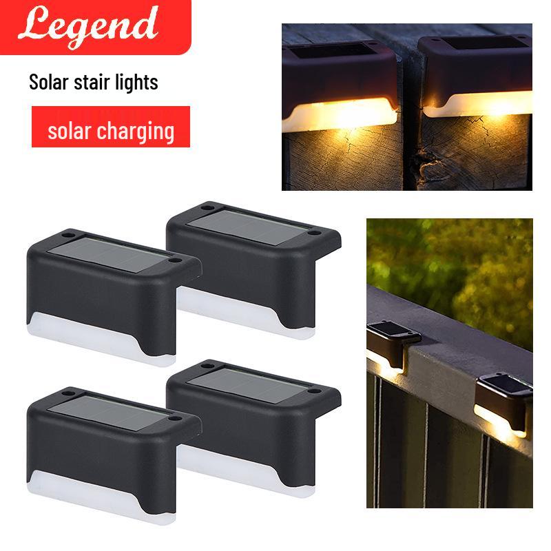 Waterproof Solar Stair & Wall Lights for Outdoor Fences and Courtyards