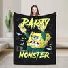Spongebobed Blanket Flannel  Winter  Breathable Soft Throw Blankets for Home Travel Bedspread