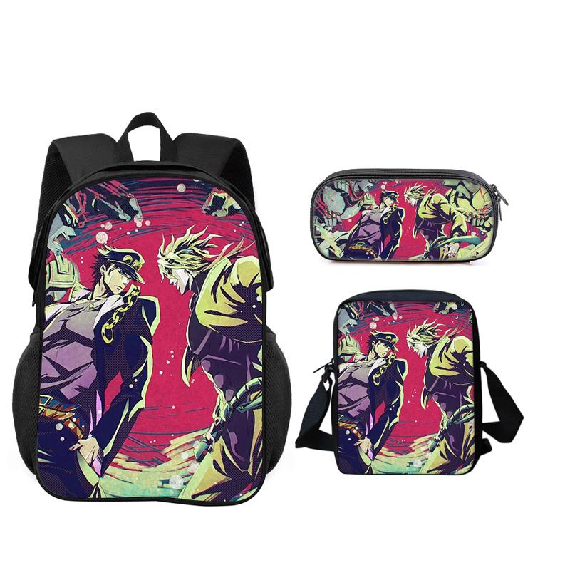 Anime Schoolbags for Boys Girls Best Gift Carry Carrier Pen Case Lethal Company 3pcs Set Daily Pack Camping Book Bags