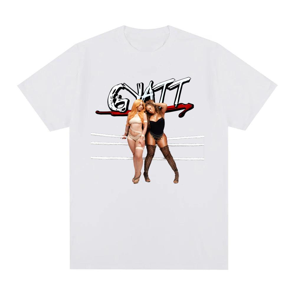 Gyatt -Latto & Ice Spice 2025NOVÉ Tričko Letní Rukáv 100% Bavlna Tričko Grafický Potisk Tričko Moletom HipHop Oblečení