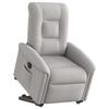VidaXL Fauteuil inclinable électrique gris nuage tissu, chaise inclinable électrique, fauteuil électrique pour personnes 3303283