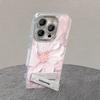 Oil Painting Flower Stand Suitable for Apple 16promax Phone Case 15, Down Gauze Anti-drop 13, Full Cover 14, High-end Feel 11