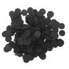 500Pcs Nonwoven Round Piece DIY Felt Crafts Cloth Flake Accessories Chip Hair Decoration 25mmBlack