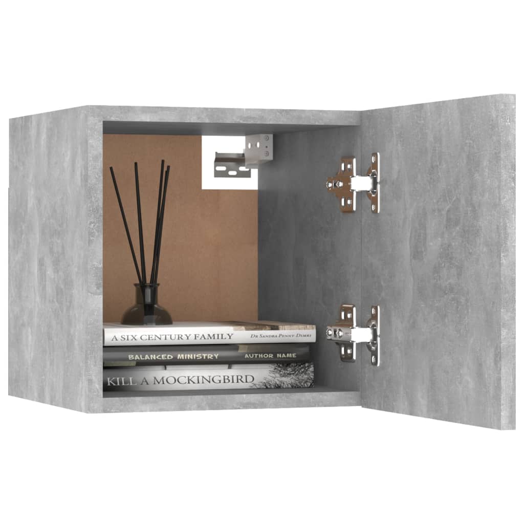 Nightstands 2 pcs Concrete Grey 30.5 x 30 x 30 cm Particleboard