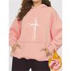 Unisex Herbst und Winter 2025 Damen Kapuzenpullover mit Kreuzprint Lässiges Kapuzensweatshirt Vier Jahreszeiten Bequemer Pullover Mode Y2K Top