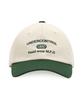 Eondeokeonteulol All-Season Cotton Color Block Logo Soft Top Ball Cap Unisex Baseball Cap College Crew / Authentic B B / Green