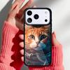 Coque de téléphone Space Kitty Cat Adventures pour iPhone 17 Air 16e 15 14 13 Pro Max Coque Arrière pour 12 11 Pro Coque