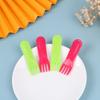 10Pcs Plastic Fruit Fork Mini Cartoon Children Fruit Fork Snack Cake Dessert Food Pick Toothpick Bento Lunches Party Decor