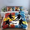 Soccer players with balls. Bedding sets Duvet cover sets Duvet covers Pillowcases(1 * Duvet Cover 2 * Pillowcases, without duvet insert)