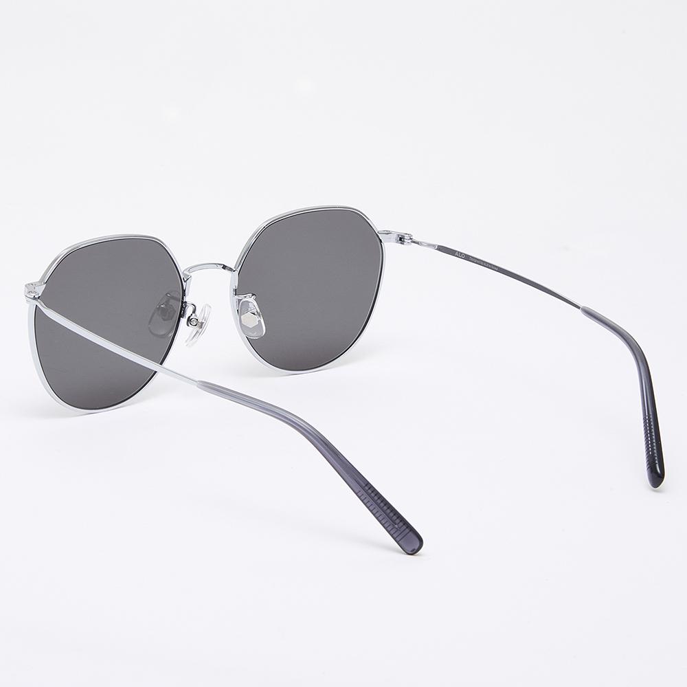 Alloaiweeo [Air Titanium] Al2501 1111G Air Titanium Panto Silver Sunglasses