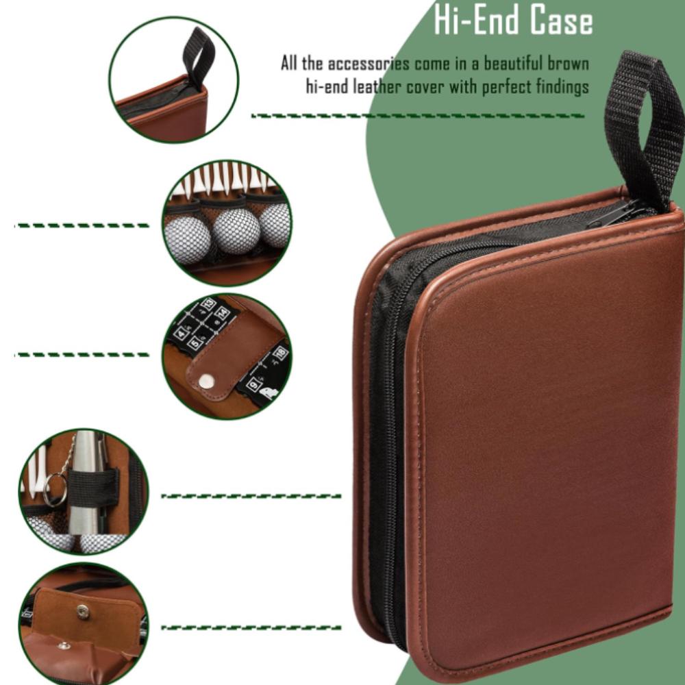 Golf Tool Kit, Outdoor Sports Golf Bag, Golf Stud, Scorecard, Multifunctional Storage Bag