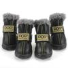 4PCS/Set Anti-slip Winter Pet Dog Shoes Waterproof Pet Supplies Creative Warm Snow Boots