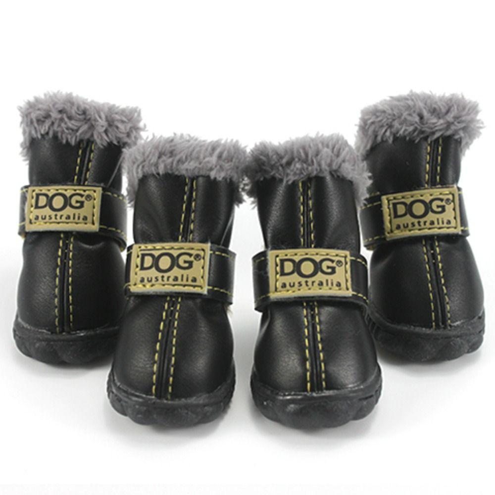 4PCS/Set Anti-slip Winter Pet Dog Shoes Waterproof Pet Supplies Creative Warm Snow Boots