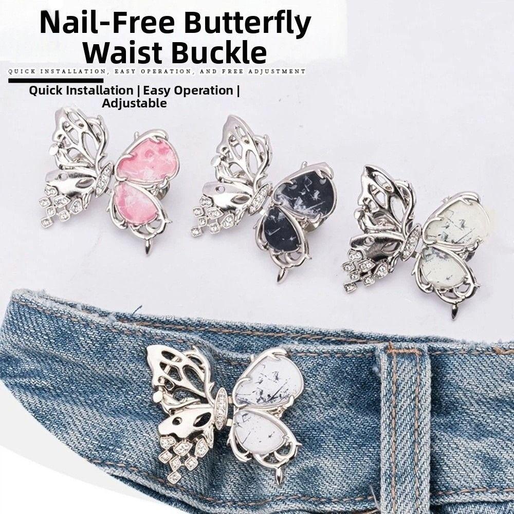 Detachable Butterfly Waist Tightener Adjustable Waist Cinching Buckle Waist Tightening Clip Skirts