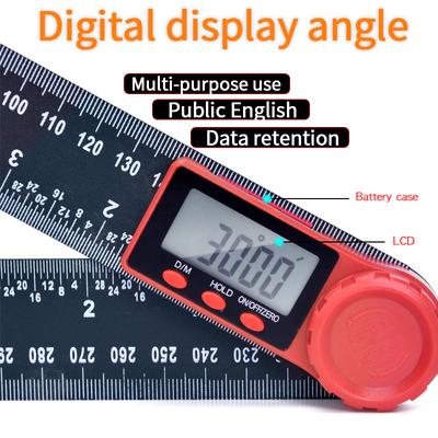 0-200mm 8'' Digital Meter Winkel Neigungsmesser Winkel Digitale Herrscher Elektron Goniometer Winkelmesser Winkel finder Mess Werkzeug