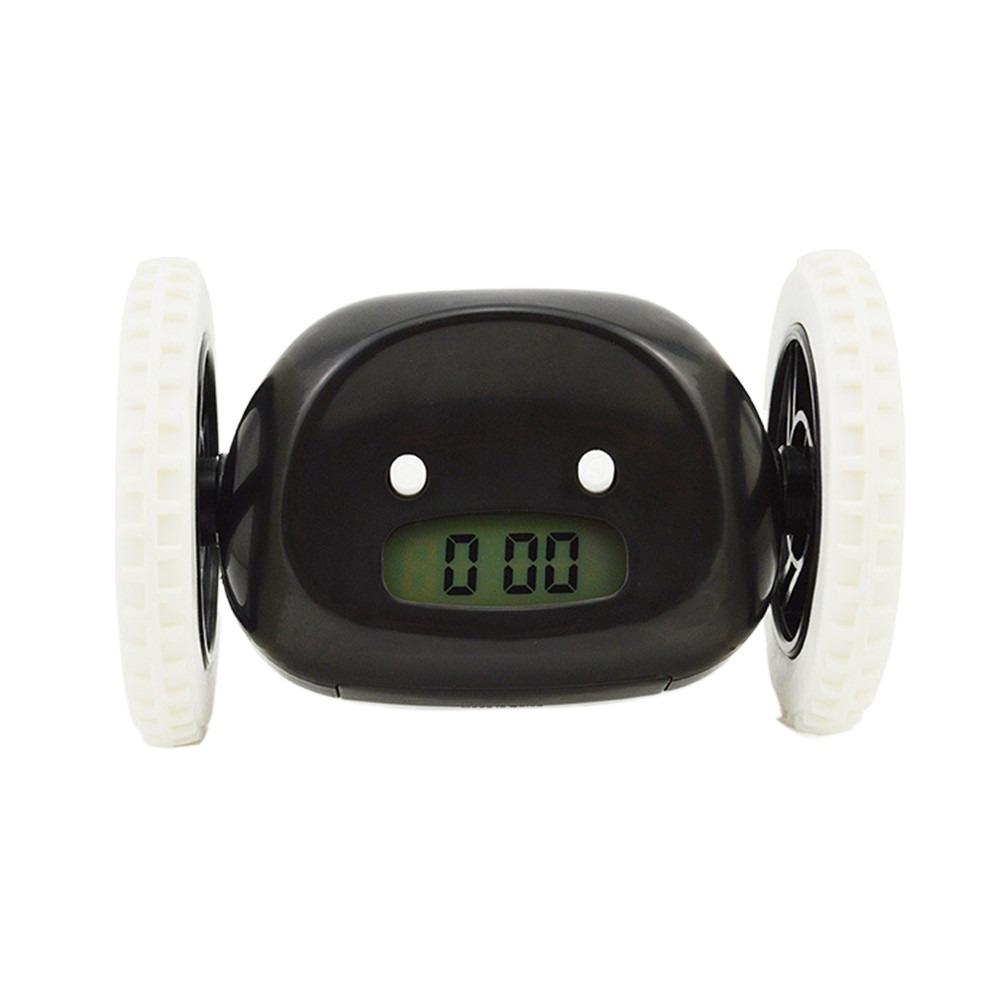 Unique Moving Whee Alarm Clock Magical Lazy Alarm Clock Creative Running Wheel Clock  Children