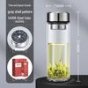 WANXIANG U410R Einlagiges Glas-Autobecher mit Deckel