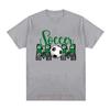Soccer Graphic Print Tshirts For Unisex Summer Casual Fashion Loose Minimalist Streetwear Tops Crew Neck Short Sleeve Tshirts