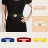 Heartshaped Designed Minimally Buckle Women Casual Elastic Waistband Daily For