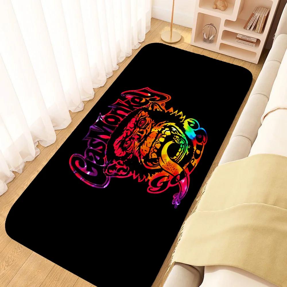 G-Gas Monkey Decor Carpets for Living Room Non-slip Rug Welcome Rugs Home Bedroom Bedside Soft Floor Mat Kitchen Front Doormat