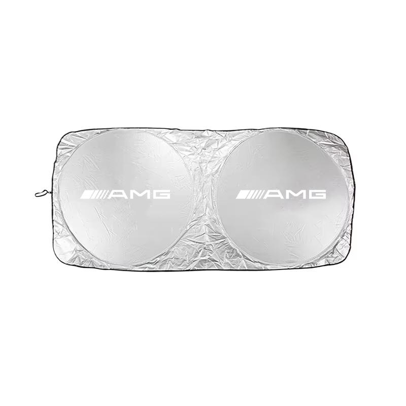 VFO1   Car Windshield Sunshade Ultraviolet-Proof Sunshading Board Accessories For Mercedes Benz AMG W210 W176 CLS CLE CLA GLA GLB GLS.