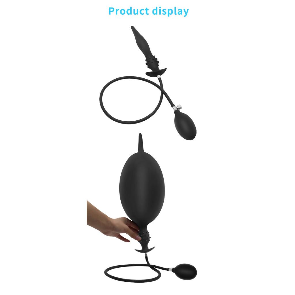 16/18cm Inflatable Anal Pump Enlargement Of Anus Dilator Vagina Massager Sex Toys Silicone Butt Plug For Wearing Prostate