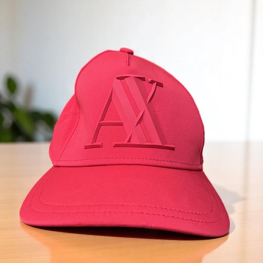 

[Б/У] Красная кепка Armani Exchange с логотипом AX