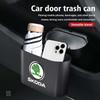 Car Trash Bin Hanging Garbage Dust Case Storage Box Trash Can For Skoda Kamiq MK3 Roomster Rapid Kodiaq Karoq Fabia Enyaq fsjn24