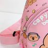 Cartoon Capybara Backpack Crossbody Bag Cute Printed Chest Bag  Storage Bag For Kids Portable Gift For Girls Boys