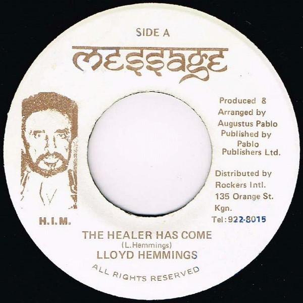 

7inch Record LLOYD HEMMINGS - The Healer Has Come NONE Message Jamaica Reggae, Ska & Dub Used