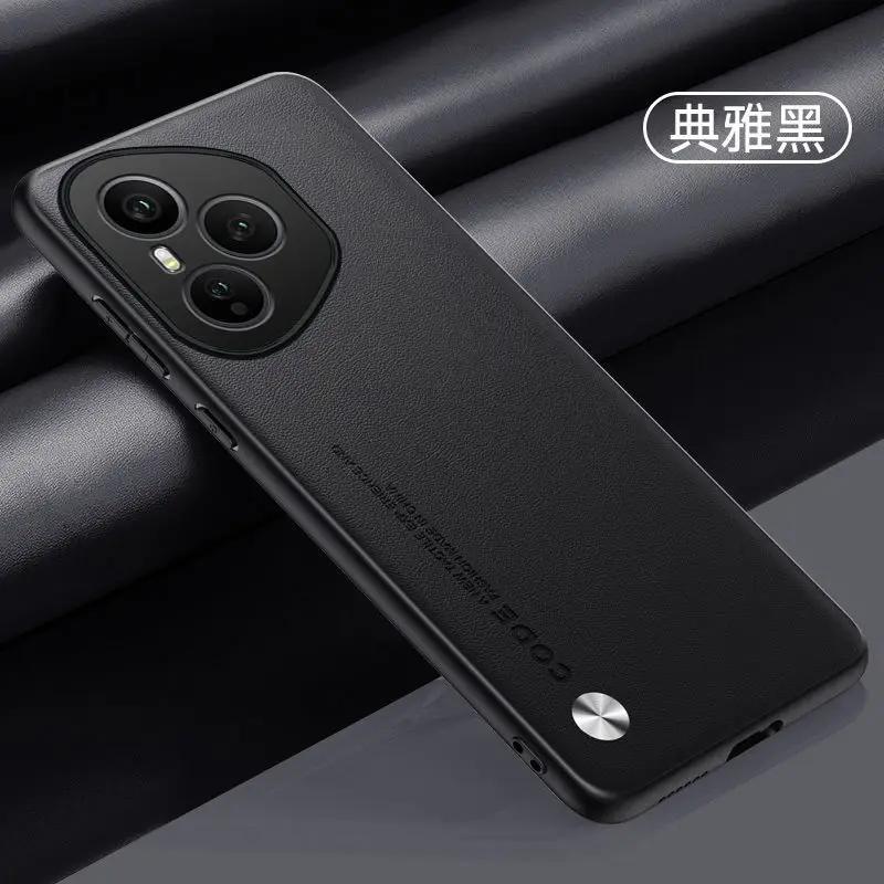 

Case For Honor 400 Pro 400 Lite X70i X60 GT Power X7A X8C X5B X60P X9C Leather Skin Feel Back Cover Simple Protective Funda HONOR 400 Lite чорний