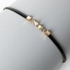 Black Mirrored Pearl-Embellished Adjustable Belt for Women's Suit Dress