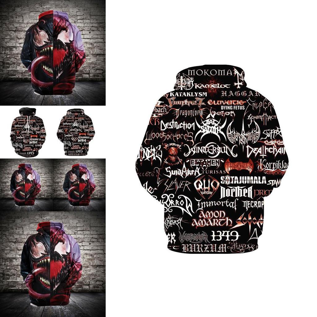Trendy 2018 Fashion Women/men Spider Venom 3d Print Casual Hoodies Sweatshirt Jacket For Stylish Comfort