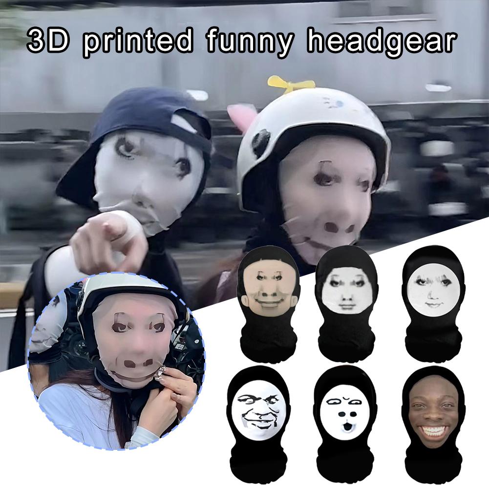 

Новая 3D-печатная эластичная сетчатая полнолицевая маска для розыгрыша, головной убор, балаклава, капюшон, хоп, косплей, мода H1T2