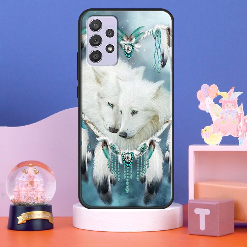Dream Catcher Feather Wolf Case For Samsung Galaxy A53 A33 A73 A13 A50 A51 A71 A12 A22 A32 A52 A72 A21S A52S Cover