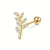 Drperfect Stainless Steel 16G Cartilage Earrings Studs Tragus Couch Helix Piercing Jewelry Flower Leaf Cartilage Helix Earrings