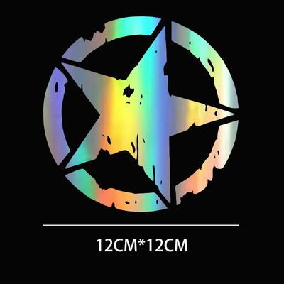 12X12CM Exquisite and Lovely Car Stickers 3 Colors Star Graphic Motorcycle Decals Vinyl Car-Styling