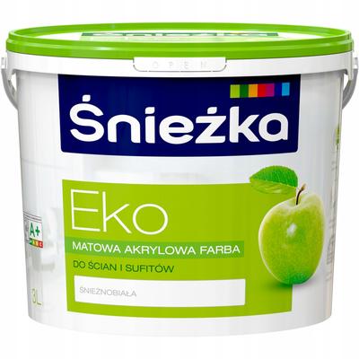 Śnieżka EKO White Hypoallergenic Acrylic Paint for Walls and Ceilings 3L
