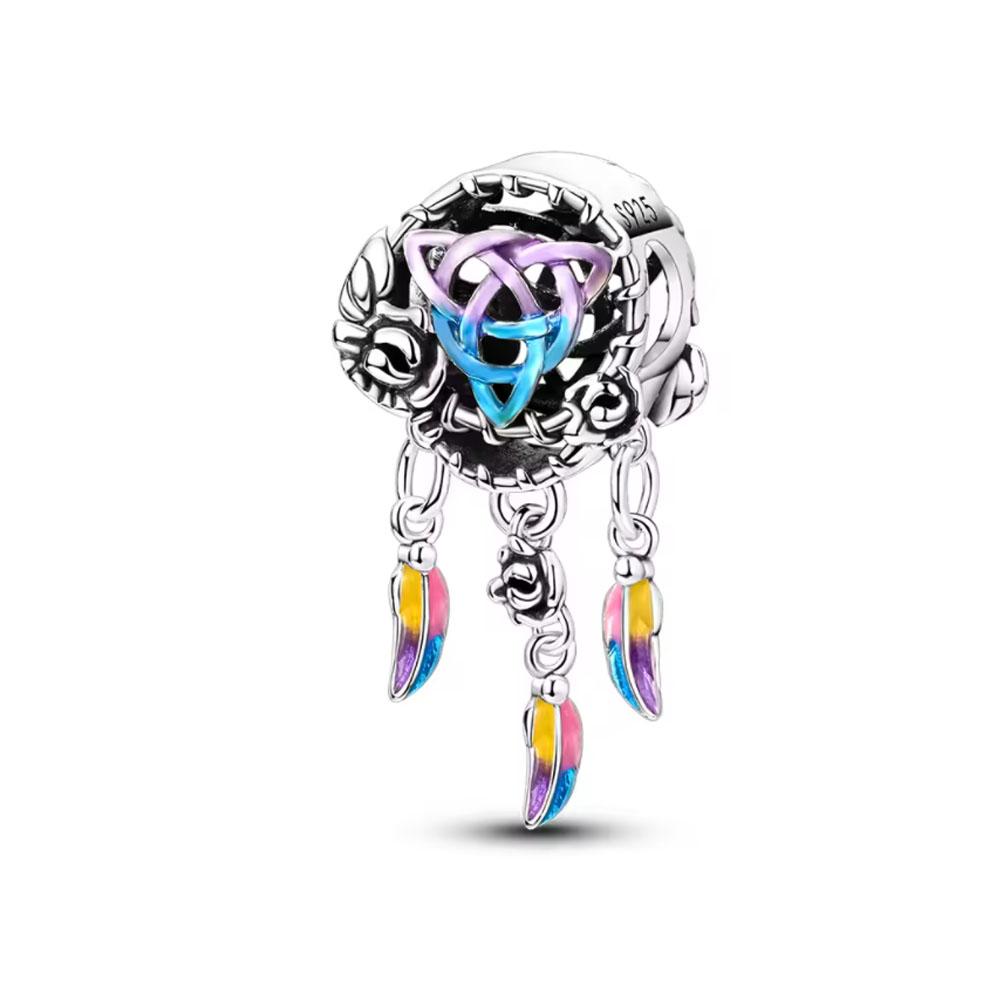 Copper Cute Cat Fish Cross Star Dog Dangle Beads Fit Original Charms Bracelets Diy Bead Women Jewelry Making