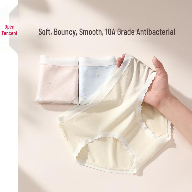 

Fenteng Women s Antibacterial Modal Cotton Mid-Waist Briefs XL