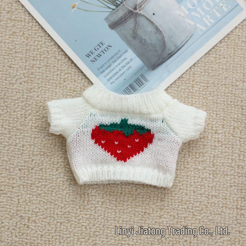 20cm Cotton Doll Accessories: Plush Dog Sweater, Scarf, Hat Set