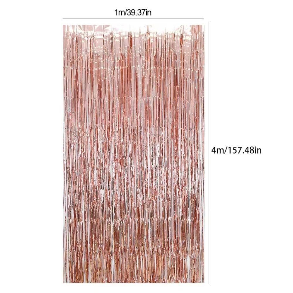 Glitter Streamers Tinsel Curtain Colorful Fringe Backdrop Curtain Birthday Party